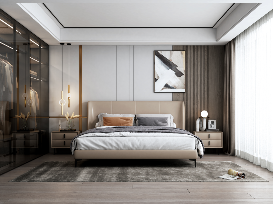 Modern minimalist, un dormitor și două camere de zi, 60㎡, set de 9 piese 
